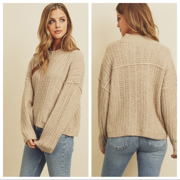 Dress Forum Sweaters - CLEARANCE SALE -The Hills Mock Neck Pullover Sweater